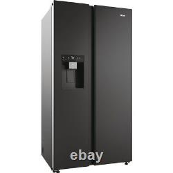 Haier HSW59F18EIPT 91cm Frost Free American Fridge Freezer Black E Rated