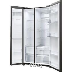Haier HSW59F18EIPT 91cm Frost Free American Fridge Freezer Black E Rated