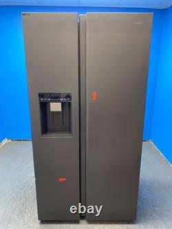 Haier HSW59F18EIPT Fridge Freezer American Style 60/40 Plumbed Black 32627