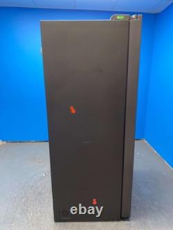 Haier HSW59F18EIPT Fridge Freezer American Style 60/40 Plumbed Black 32627