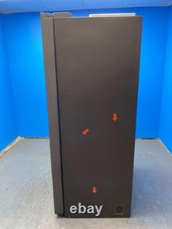 Haier HSW59F18EIPT Fridge Freezer American Style 60/40 Plumbed Black 32627