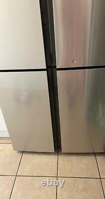 Haier HTF-456DM6 American Style Four Door Fridge Freezer STAINLESS STEEL