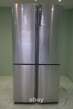 Haier HTF-610DM7 4 Door Fridge Freezer American Side By Side Stainless Steel