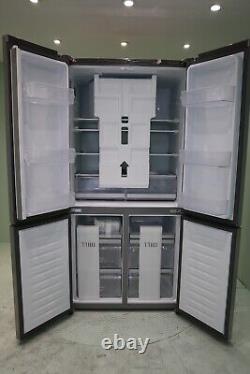 Haier HTF-610DM7 4 Door Fridge Freezer American Side By Side Stainless Steel