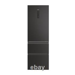 Haier HTW3618ENPB 3 Door Fridge Freezer E Energy No Frost Black 52911