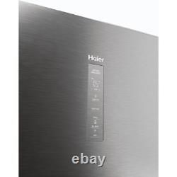 Haier HTW5618DWMG 3D 60 Series 5 60cm Free Standing Fridge Freezer Silver D