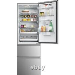 Haier HTW5618DWMG 3D 60 Series 5 60cm Free Standing Fridge Freezer Silver D