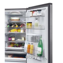 Haier HTW5618EWMP 59.5cm 3D Fridge Freezer Dark Inox