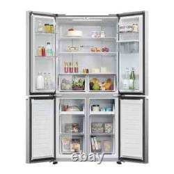 Haier Series 3 HCR3818EWMM Multi Door Fridge Freezer E Rated in Inox