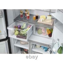 Haier Series 3 HCR3818EWMM Multi Door Fridge Freezer E Rated in Inox