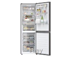 Haier Series 3 HDW3618DNPD 185x60cm 341L Black Fridge Freezer