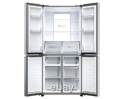 Haier Series 7 HCR7818DNMM 83cm Multi Door Platinum Inox American Fridge Freezer