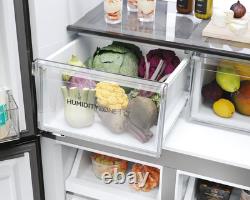 Haier Series 7 HCR7818DNMM 83cm Multi Door Platinum Inox American Fridge Freezer