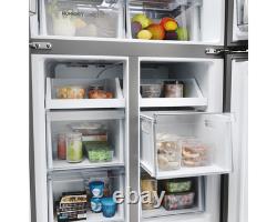 Haier Series 7 HCR7818DNMM 83cm Multi Door Platinum Inox American Fridge Freezer