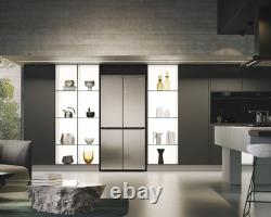 Haier Series 7 HCR7818DNMM 83cm Multi Door Platinum Inox American Fridge Freezer