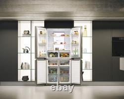 Haier Series 7 HCR7818DNMM 83cm Multi Door Platinum Inox American Fridge Freezer