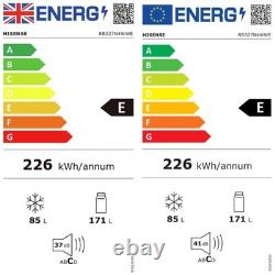 Hisense 256 Litre 50/50 Freestanding Fridge Freezer White RB327N4WWE