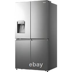 Hisense 584 Litre 4 Door American Fridge Freezer Non Plumbed Water D RQ760N4SASE