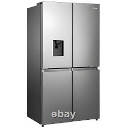 Hisense 606 Litre 4 Door American Fridge Freezer Non Plumbed Water D RQ758N4SWSE