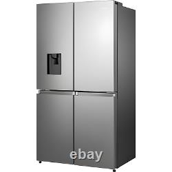 Hisense 606 Litre 4 Door American Fridge Freezer Non Plumbed Water D RQ758N4SWSE