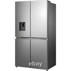 Hisense 606 Litre 4 Door American Fridge Freezer Non Plumbed Water D RQ758N4SWSE