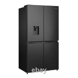 Hisense 609 Litre Four Door American Fridge Freezer Black RQ758N4SWFE