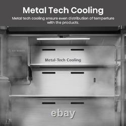 Hisense PureFlat 584 Litre Four Door American Fridge Freezer Black RQ760N4SBFE