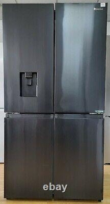 Hisense PureFlat RQ758N4SWF1 4 Door Fridge Freezer Black Stainless Steel #9697