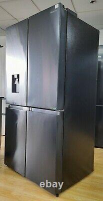 Hisense PureFlat RQ758N4SWF1 4 Door Fridge Freezer Black Stainless Steel #9697