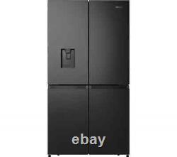 Hisense PureFlat RQ758N4SWF1 American Fridge Freezer Black Stainless Steel