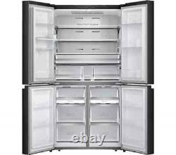 Hisense PureFlat RQ758N4SWF1 American Fridge Freezer Black Stainless Steel