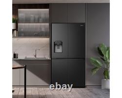 Hisense PureFlat RQ760N4SBFE 91cm 584L Four Door Black Fridge Freezer