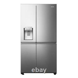 Hisense Pureflat 632 Litre 4 Door American Fridge Freezer Stainless RS818N4IIE