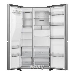 Hisense Pureflat 632 Litre 4 Door American Fridge Freezer Stainless RS818N4IIE