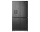 Hisense Pureflat Rq758n4swfe 91cm 606l Black American Cross Door Fridge Freezer