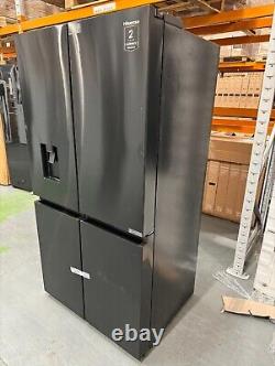 Hisense Pureflat RQ758N4SWFE 91cm 606L Black American Cross Door Fridge Freezer