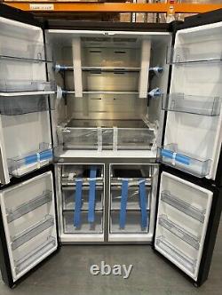 Hisense Pureflat RQ758N4SWFE 91cm 606L Black American Cross Door Fridge Freezer