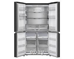 Hisense Pureflat RQ758N4SWFE 91cm 606L Black American Cross Door Fridge Freezer
