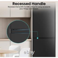 Hisense RB327N4ABD 56cm Free Standing Fridge Freezer Black / Stainless Steel D