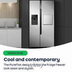 Hisense RB327N4ABD 56cm Free Standing Fridge Freezer Black / Stainless Steel D