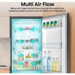 Hisense RB327N4ABD 56cm Free Standing Fridge Freezer Black / Stainless Steel D