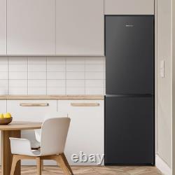 Hisense RB327N4ABD 56cm Free Standing Fridge Freezer Black / Stainless Steel D