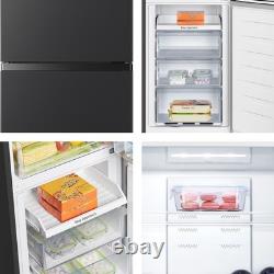 Hisense RB327N4ABD 56cm Free Standing Fridge Freezer Black / Stainless Steel D