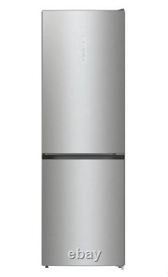 Hisense RB388N4BC10UK, Fridge Freezer, F Rated in Stainless Steel Effect L52