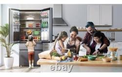 Hisense RF749N4SWSE 91.4cm American Style Fridge Freezer Stainless Steel