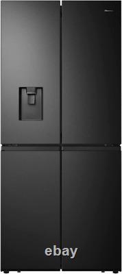 Hisense RQ560N4WBF Freestanding Cross Door Fridge Freezer, Black