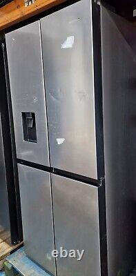 Hisense RQ560N4WCF Four Door American Fridge Freezer Silver