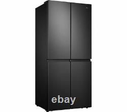 Hisense RQ563N4AF 79cm 4 Door Fridge Freezer Black Steel