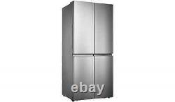 Hisense RQ563N4AI1 PureFlat American 80cm Wide Fridge Freezer Silver COLLECT