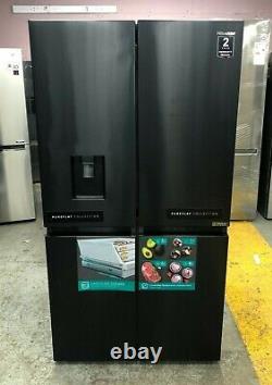 Hisense RQ758N4SWF1 American Fridge Freezer Black Convertible Zone Ice+Water